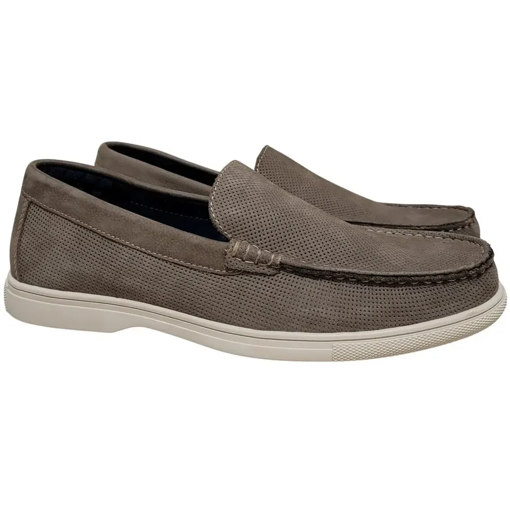 Dockers Men Bancroft Slip On Moccasin Loafers Size US 13M Taupe Brown Leather